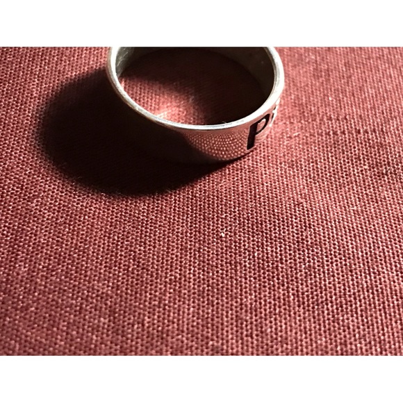 Sterling Silver Peace Band Ring Size 8 - Picture 12 of 16